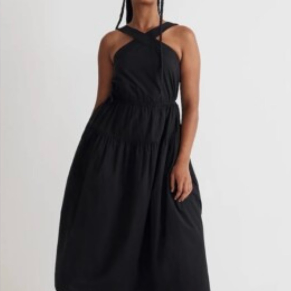 Pretty Black Halter Dress